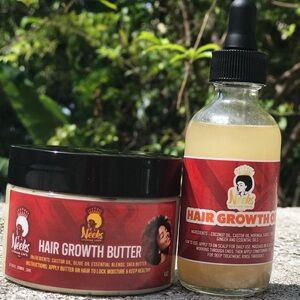 Hair Growth Butter and Oil Set Hand Crafted